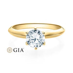 [RU-1568] Verlobungsring Weißgold 585