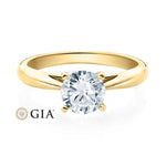 [RU-1570] Verlobungsring Weißgold 585