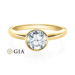 [RU-1571] Verlobungsring Weißgold 585