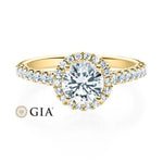 [RU-1588] Verlobungsring Weißgold 585