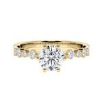 [RU-1795] Verlobungsring Weißgold 375