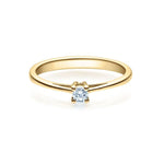 [RU-1501] Verlobungsring Weißgold 585