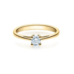 [RU-1501] Verlobungsring Weißgold 585