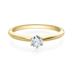 [RU-1568] Verlobungsring Weißgold 585