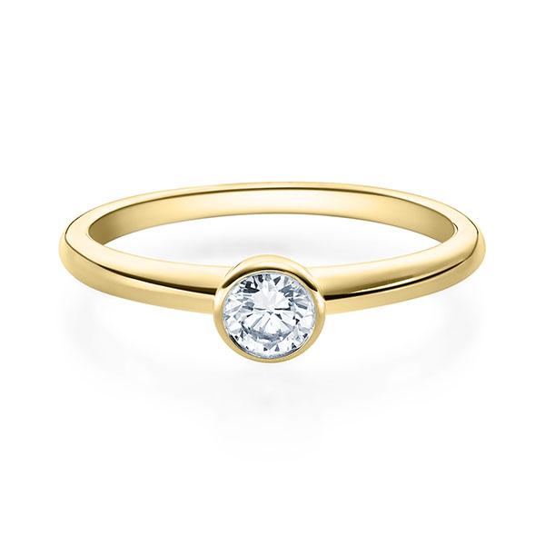 [RU-1571] Verlobungsring Weißgold 585