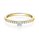 [RU-1594] Verlobungsring Weißgold 750