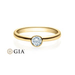 [RU-1493] Verlobungsring Rotgold 585