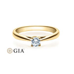 [RU-1498] Verlobungsring Weißgold 585