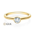 [RU-1571] Verlobungsring Weißgold 585