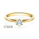 [RU-1585] Verlobungsring Weißgold 585