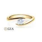 [RU-1496] Verlobungsring Weißgold 585