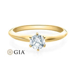 [RU-1568] Verlobungsring Weißgold 585