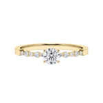 [RU-1787] Verlobungsring Weißgold 375