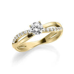 [RU-1278] Verlobungsring Weißgold 585