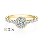 [RU-1588] Verlobungsring Weißgold 585