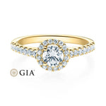 [RU-1588] Verlobungsring Weißgold 585