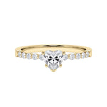 [RU-1788] Verlobungsring Weißgold 375