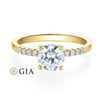 [RU-1594] Verlobungsring Weißgold 750