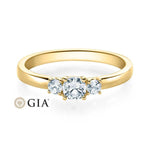 [RU-1586] Verlobungsring Weißgold 585