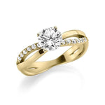 [RU-1278] Verlobungsring Weißgold 585