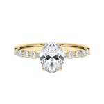 [RU-1786] Verlobungsring Weißgold 375