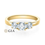 [RU-1586] Verlobungsring Weißgold 585