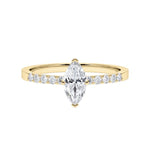 [RU-1790] Verlobungsring Weißgold 375