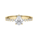 [RU-1794] Verlobungsring Weißgold 375