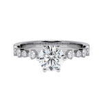 [RU-1795] Verlobungsring Weißgold 375