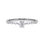 [RU-1789] Verlobungsring Weißgold 375