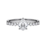 [RU-1794] Verlobungsring Weißgold 375