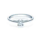 [RU-1501] Verlobungsring Weißgold 585