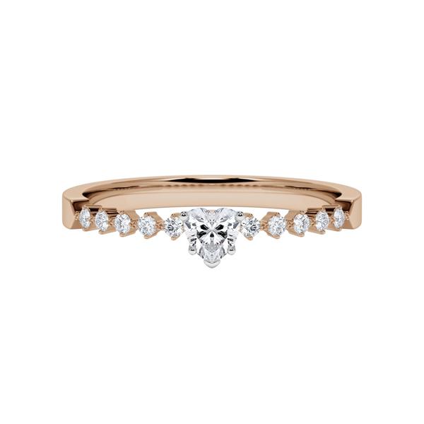 [RU-1794] Verlobungsring Weißgold 375