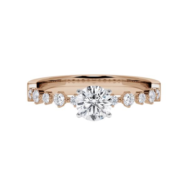 [RU-1795] Verlobungsring Weißgold 375