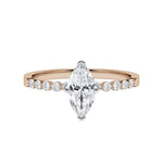 [RU-1786] Verlobungsring Weißgold 375