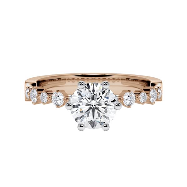 [RU-1795] Verlobungsring Weißgold 375