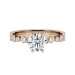 [RU-1795] Verlobungsring Weißgold 375