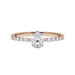 [RU-1786] Verlobungsring Weißgold 375