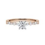 [RU-1789] Verlobungsring Weißgold 375