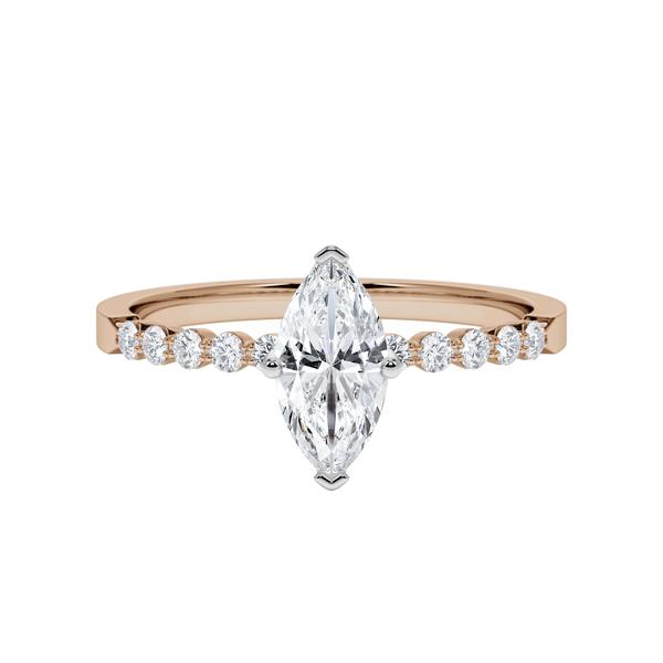 [RU-1786] Verlobungsring Weißgold 375