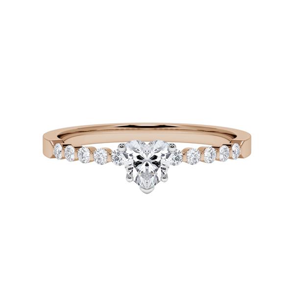 [RU-1792] Verlobungsring Weißgold 375