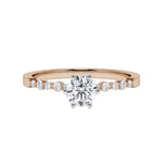 [RU-1787] Verlobungsring Weißgold 375