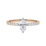 [RU-1790] Verlobungsring Weißgold 375