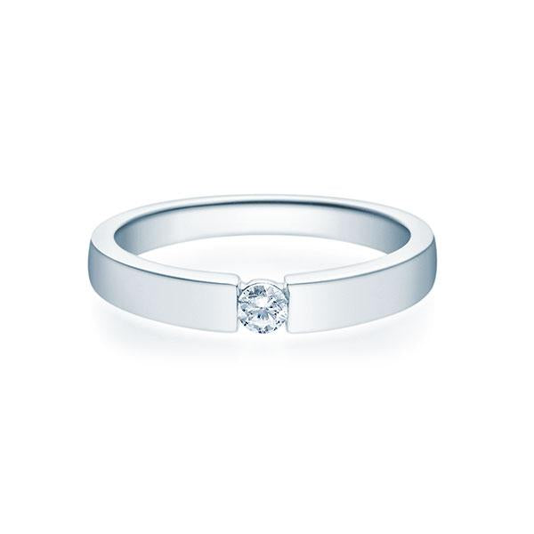 [RU-1499] Verlobungsring Weißgold 585