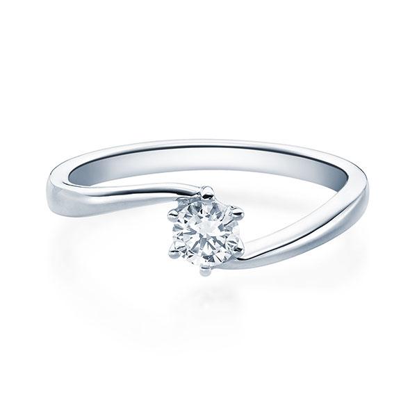 [RU-1584] Verlobungsring Weißgold 585