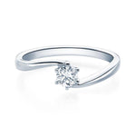 [RU-1584] Verlobungsring Weißgold 585