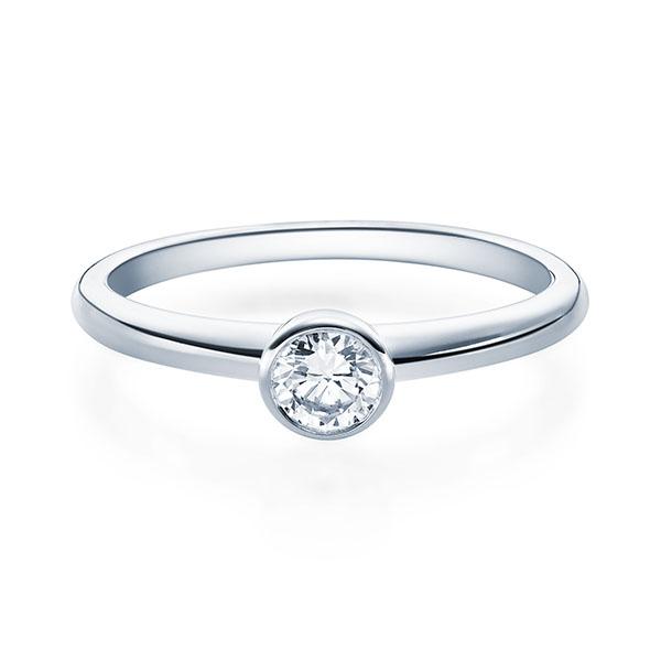 [RU-1571] Verlobungsring Weißgold 585