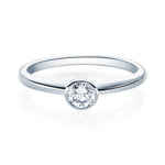 [RU-1571] Verlobungsring Weißgold 585