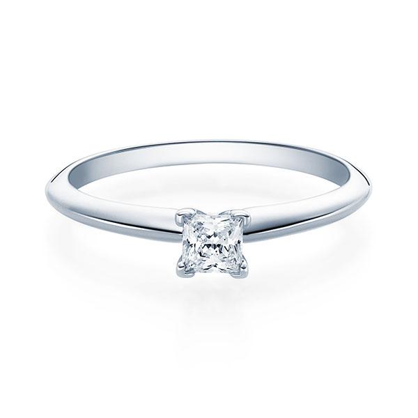 [RU-1569] Verlobungsring Weißgold 585