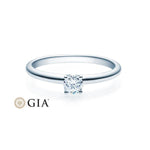 [RU-1494] Verlobungsring Weißgold 585